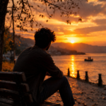 insaan jab is jahan mein aaya shayari romantic couple emotional sunset