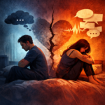 Shayari for communication problems in love showing emotional silence