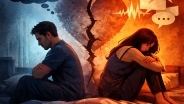 Shayari for communication problems in love showing emotional silence