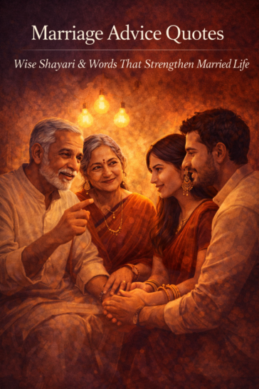 Marriage advice quotes and shayari for a strong married relationship