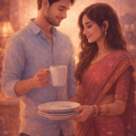 Couple sharing responsibilities in marriage symbolizing love and commitment