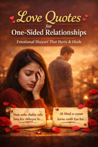 Love quotes for one-sided relationships emotional shayari