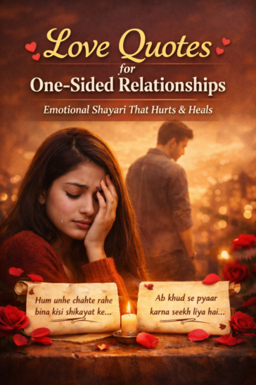 Love quotes for one-sided relationships emotional shayari