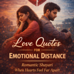 Love quotes for emotional distance and silent relationship pain