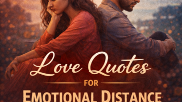 Love quotes for emotional distance and silent relationship pain