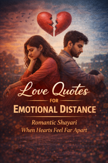 Love quotes for emotional distance and silent relationship pain