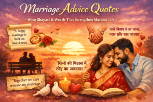 Marriage advice quotes and shayari for a strong married relationship