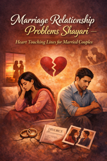 Marriage relationship problems shayari for couples and married life issues