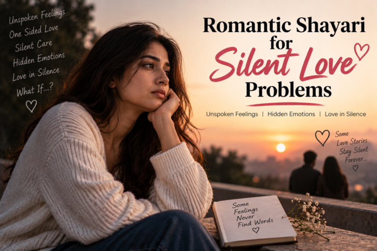 Romantic Shayari for Silent Love Problems (Unspoken Emotions)