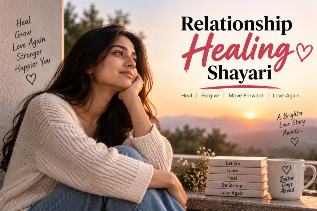 Relationship Healing Shayari | Emotional Recovery Shayari & Moving On Quotes