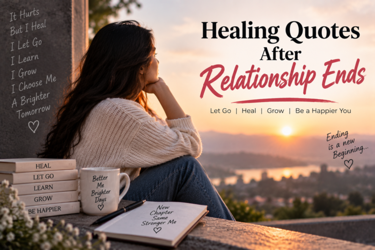 Healing Quotes After Relationship Ends | Moving On Quotes & Emotional Recovery Lines
