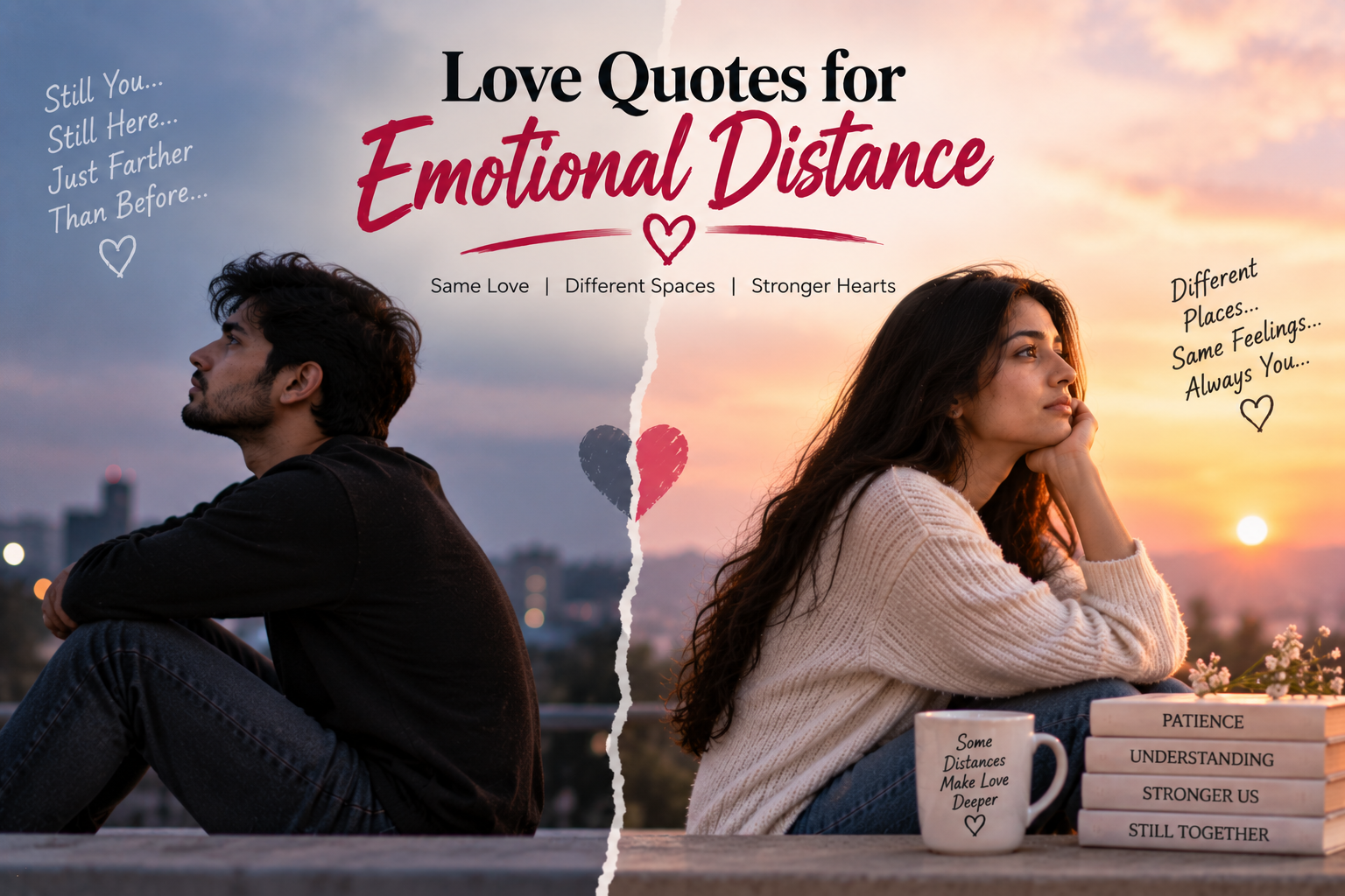 Love Quotes for Emotional Distance – Shayari When Hearts Feel Far Apart