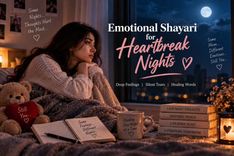 Emotional Shayari for Heartbreak Nights – Love Quotes for Lonely Nights After Breakup