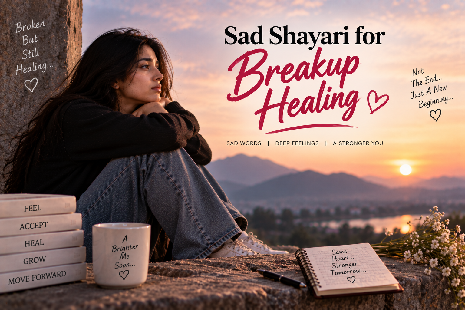 Sad Shayari for Breakup Healing – Emotional Love Quotes to Let Your Heart Heal