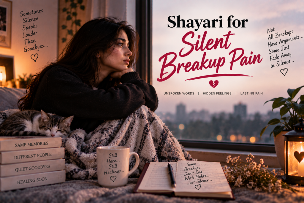 Shayari for Silent Breakup Pain – Love Quotes for Hidden Heartbreak