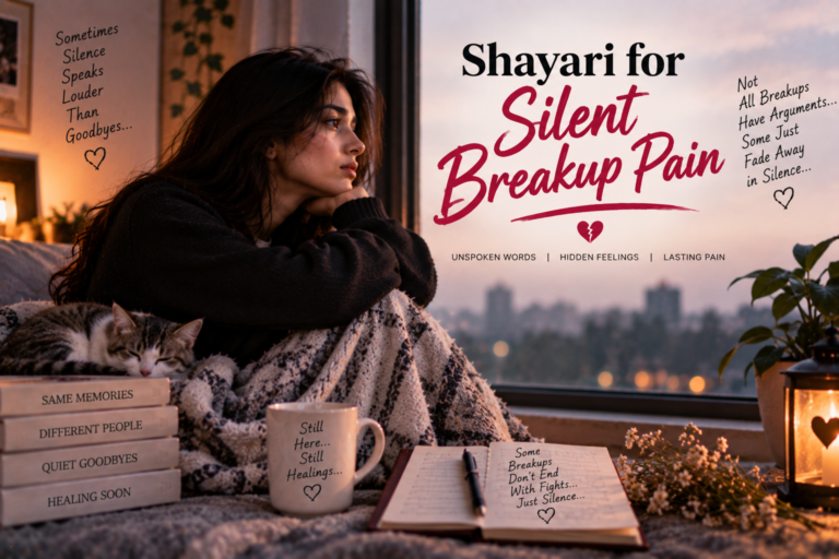 Shayari for Silent Breakup Pain – Love Quotes for Hidden Heartbreak